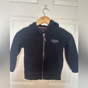 Tommy Hilfiger Kids Black Zip-Up Hoodie